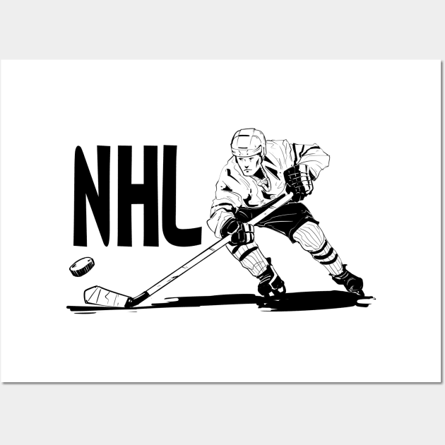 NHL Wall Art by vanpaul54